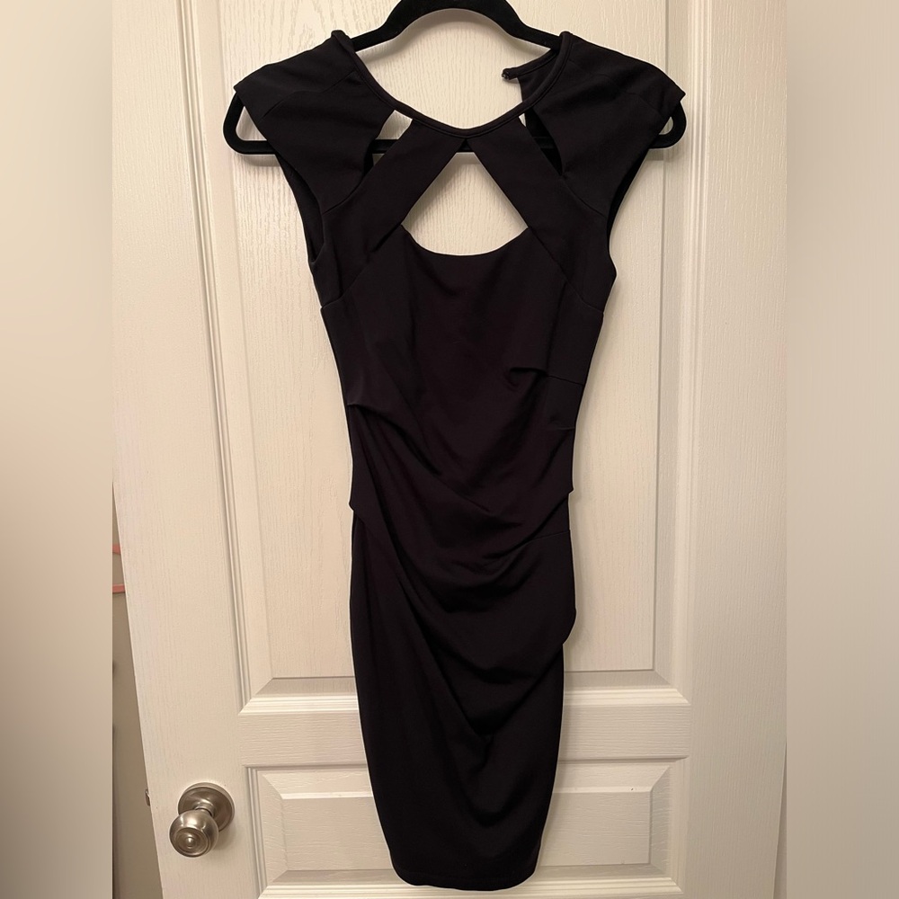 Fitted black Le Chateau dress - EUC